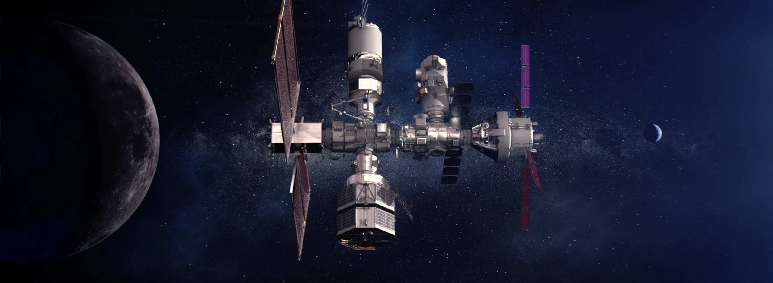 Rendering of NASA's Gateway space station