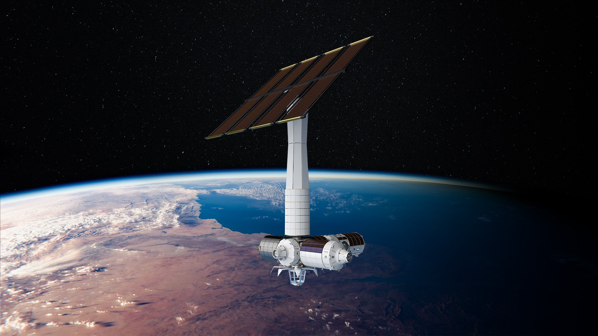 Axiom Space Station Rendering